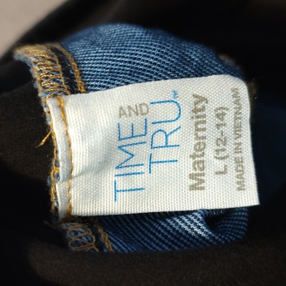 Time and Tru Maternity Straight Leg Jeggings - Picture 4 of 6